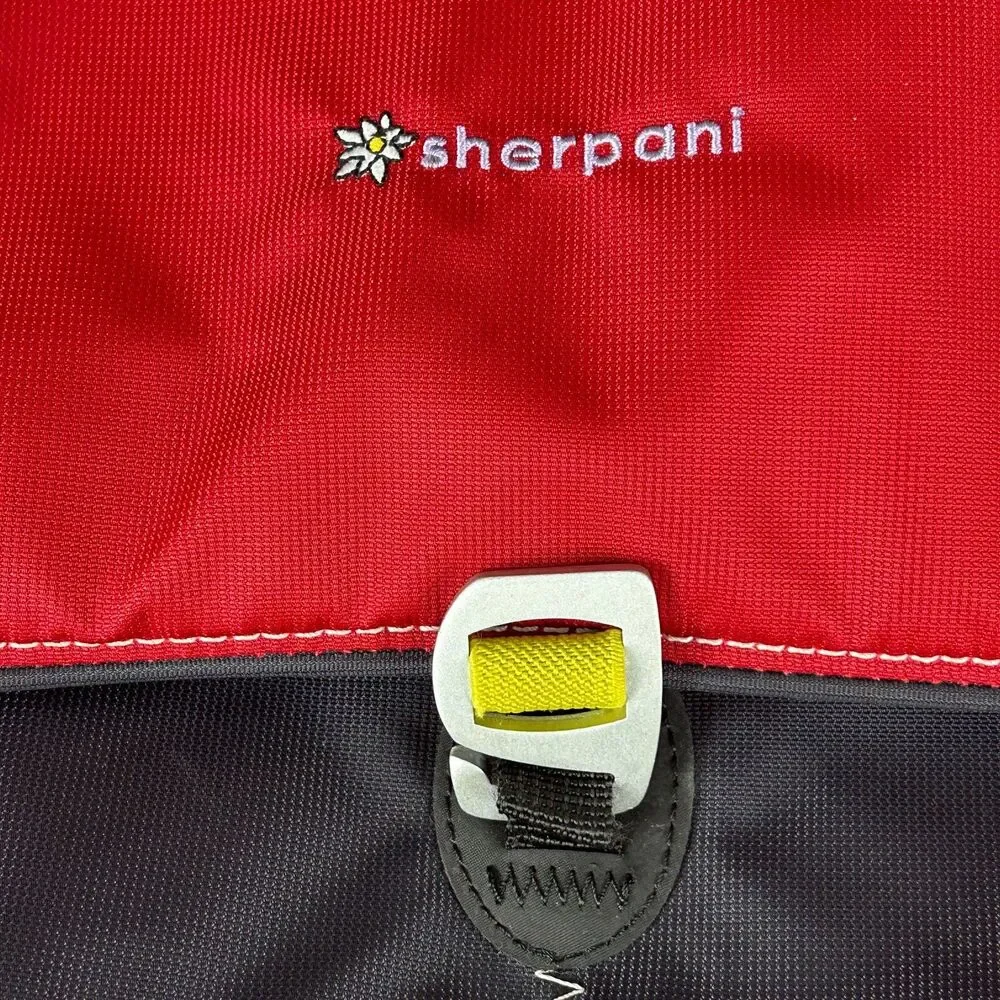 Sherpani Verve Crossbody Red Black Messenger Yoga Travel Tote Bag 12